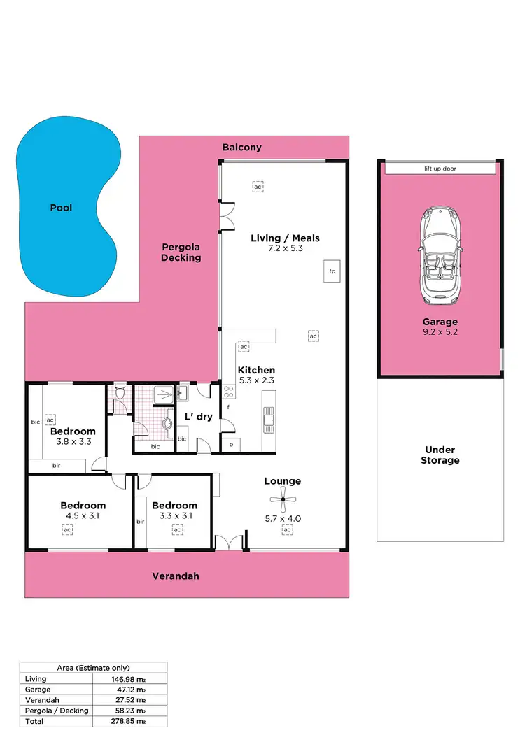 Floorplan of Homely house listing, 3 Nottingham Way, Glenalta SA 5052