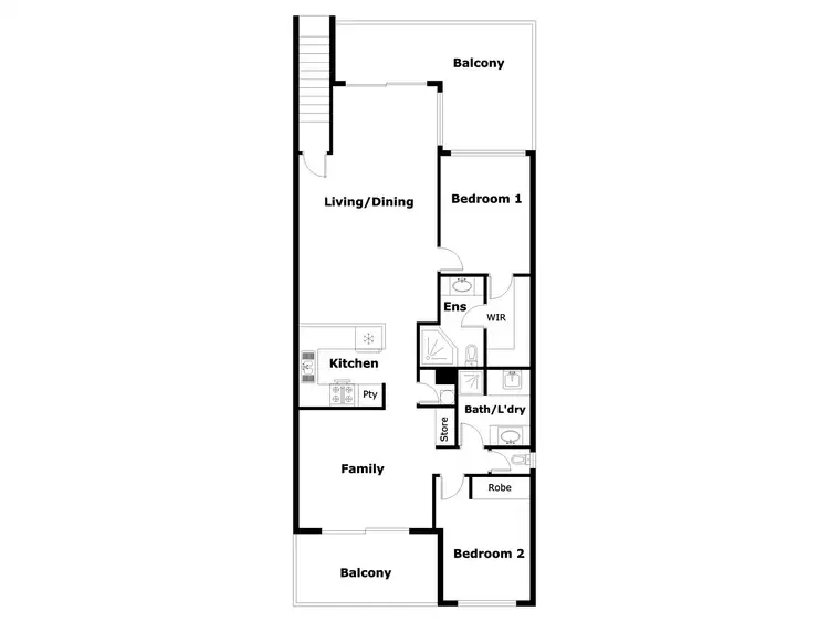 Floorplan of Homely apartment listing, 49/23 Aspinall  Street, Watson ACT 2602