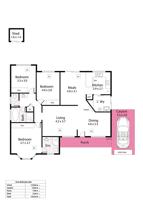 Floorplan of Homely house listing, 10C Richland Road, Newton SA 5074