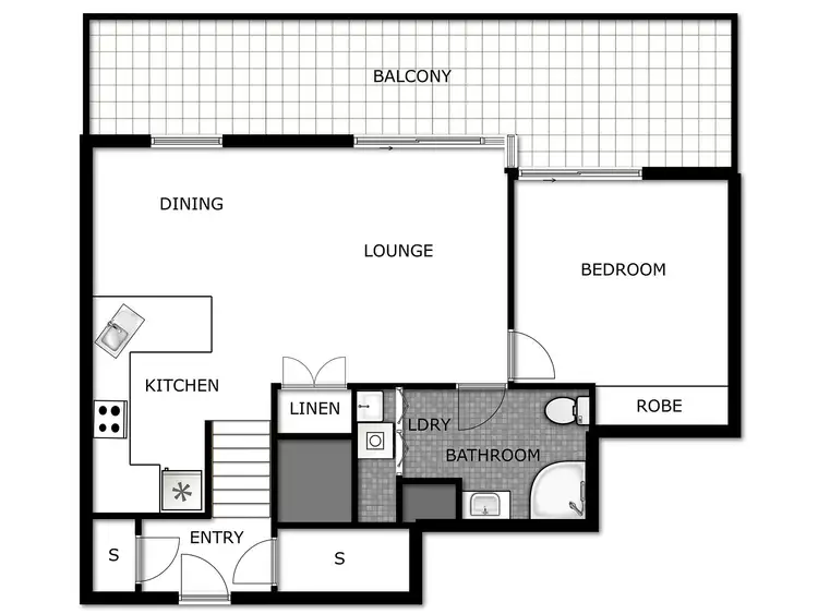 Floorplan of Homely apartment listing, 53/47 Blackall Street, Barton ACT 2600