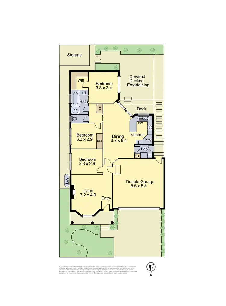 Floorplan of Homely house listing, 6 Bellevue Road, Eltham VIC 3095