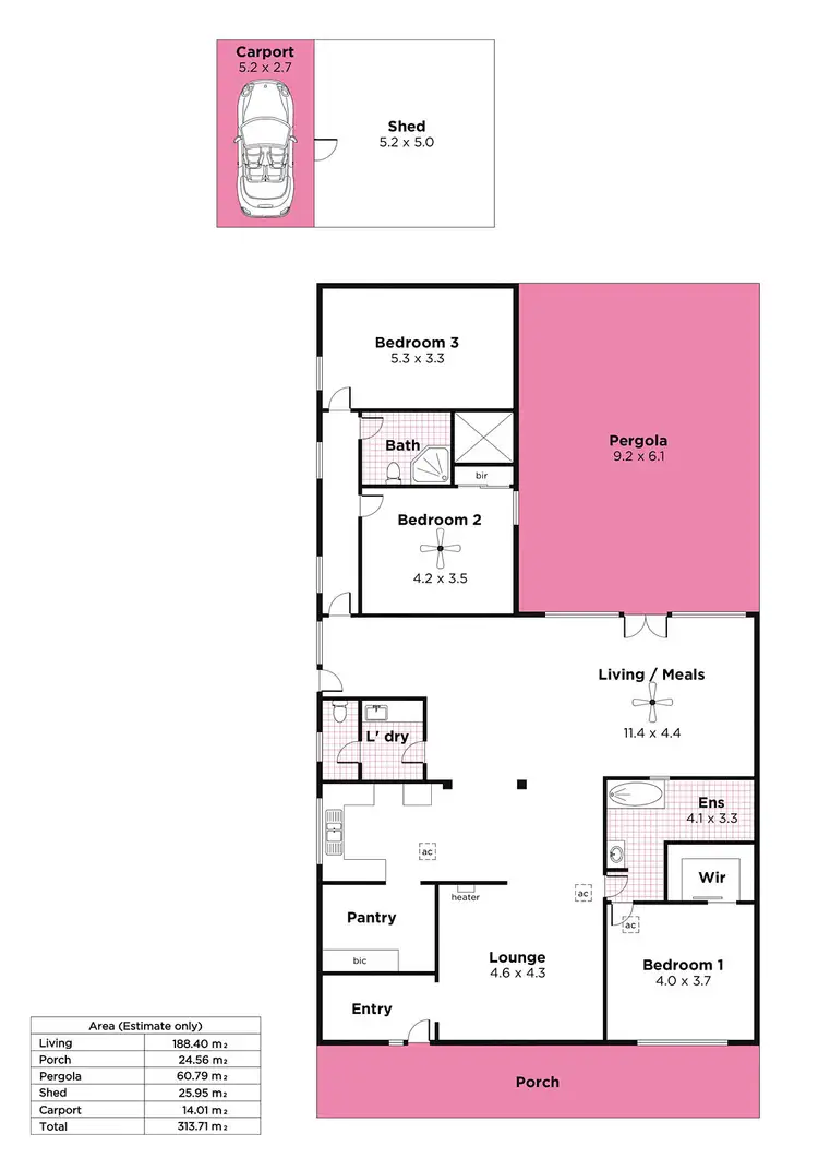 Floorplan of Homely house listing, 4 Elliott Avenue, Belair SA 5052