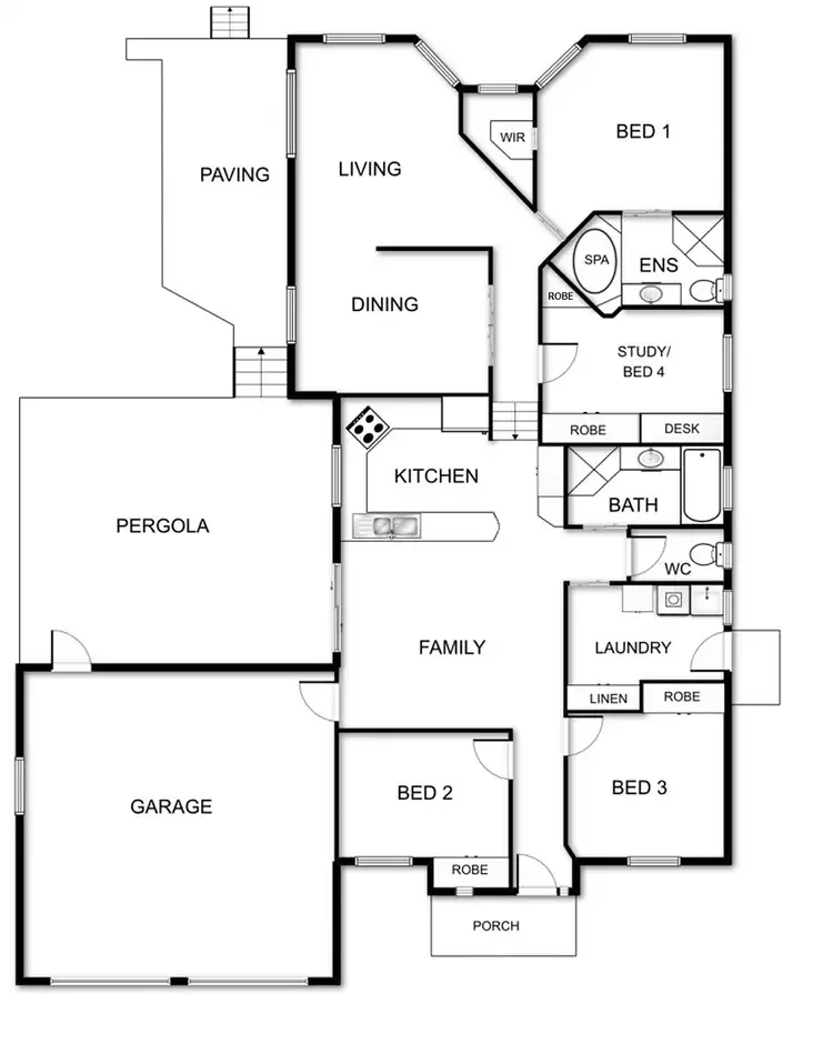 Floorplan of Homely house listing, 6 Cashion Court, Dunlop ACT 2615