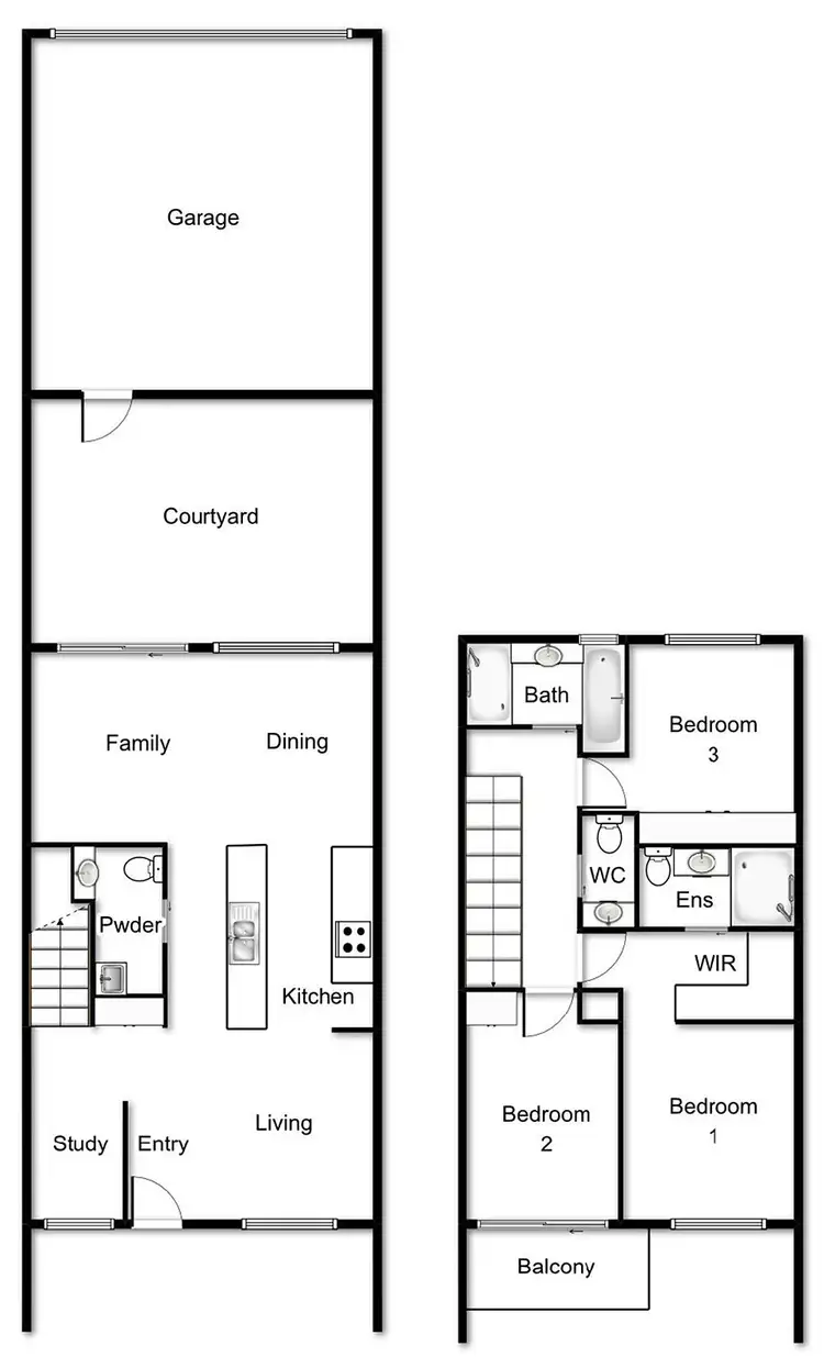 Floorplan of Homely townhouse listing, 11 Tom Nicholas Crescent, Forde ACT 2914