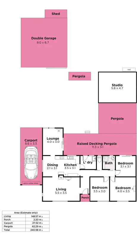 Floorplan of Homely house listing, 21 Trent Avenue, Klemzig SA 5087