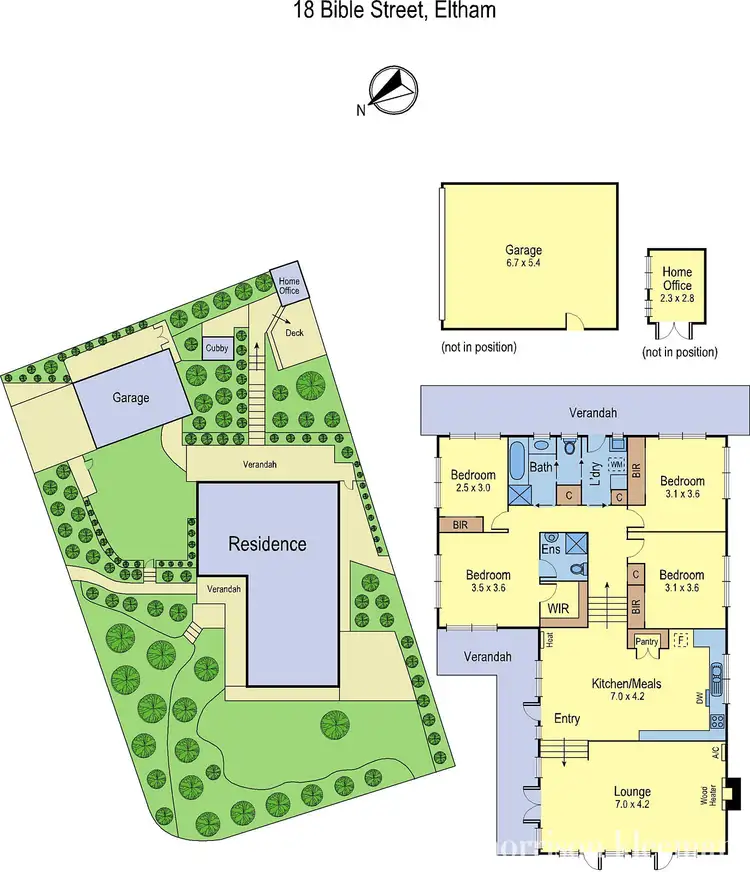 Floorplan of Homely house listing, 18 Bible Street, Eltham VIC 3095