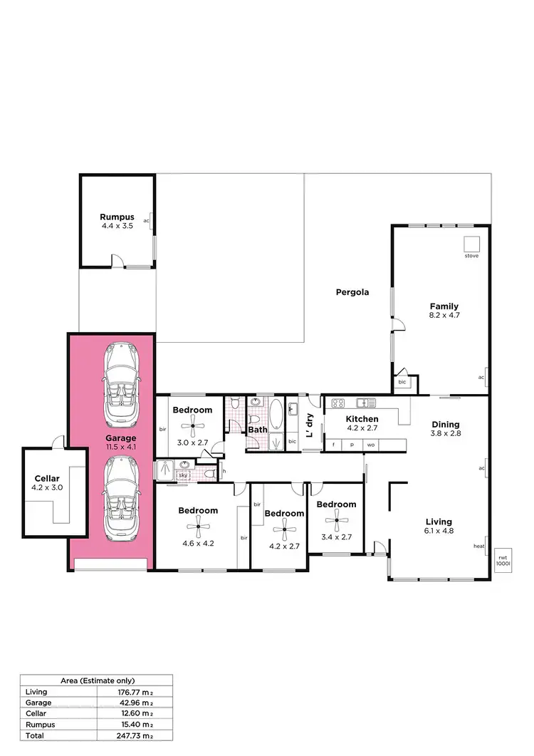 Floorplan of Homely house listing, 7 Apalka Place, Rostrevor SA 5073