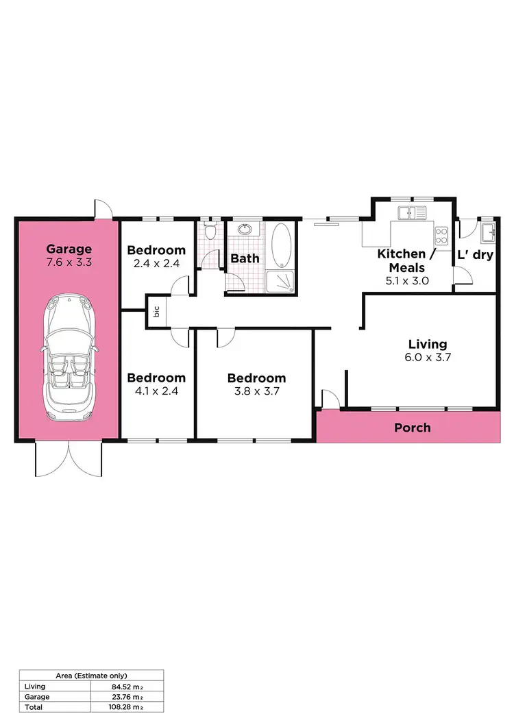 Floorplan of Homely house listing, 14 Commodore Parade, Andrews Farm SA 5114