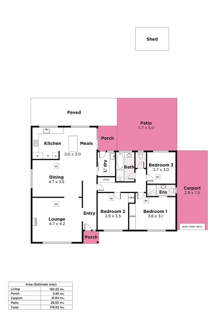 Floorplan of Homely house listing, 565 Yatala Vale Road, Fairview Park SA 5126