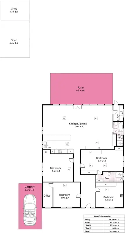 Floorplan of Homely house listing, 20 Culross Avenue, Myrtle Bank SA 5064