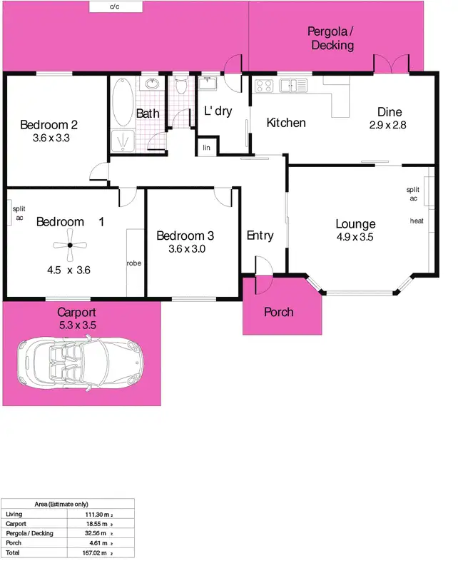 Floorplan of Homely house listing, 10 Moorlands Road, Hectorville SA 5073