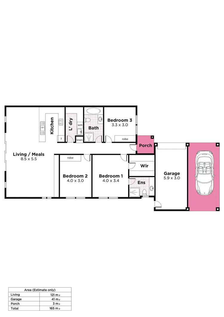 Floorplan of Homely house listing, 37A Tasman Avenue, Flinders Park SA 5025