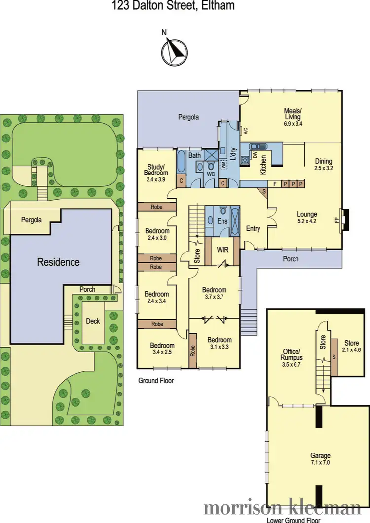 Floorplan of Homely house listing, 123 Dalton Street, Eltham VIC 3095