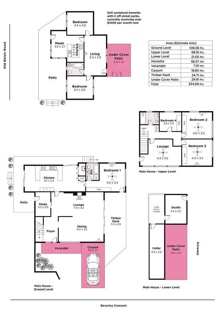 Floorplan of Homely house listing, 11 Old Belair Road, Belair SA 5052
