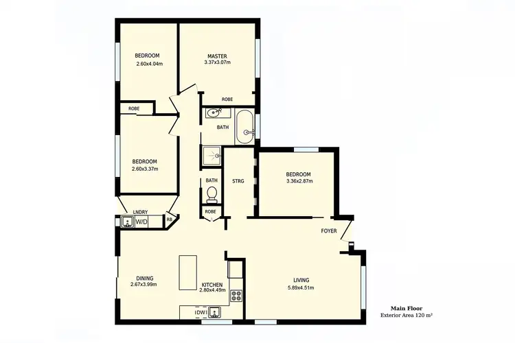 Floorplan of Homely unit listing, 43/54 Were Street, Calwell ACT 2905