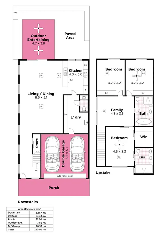 Floorplan of Homely house listing, 45B Daly Street, Kurralta Park SA 5037