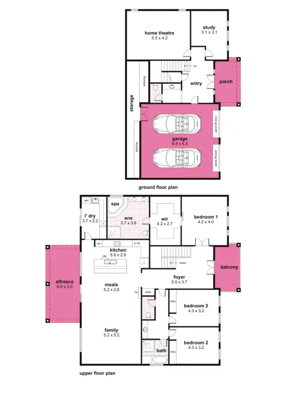 Floorplan of Homely house listing, 6 Craigburn Farm Circuit, Craigburn Farm SA 5051
