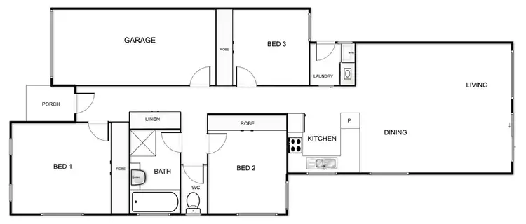 Floorplan of Homely house listing, 22 John Holt Street, Macgregor ACT 2615