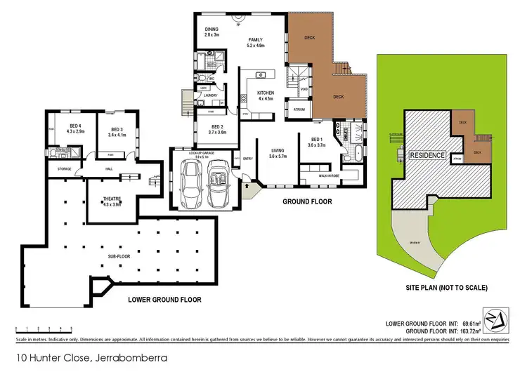 Floorplan of Homely house listing, 10 Hunter Close, Jerrabomberra NSW 2619