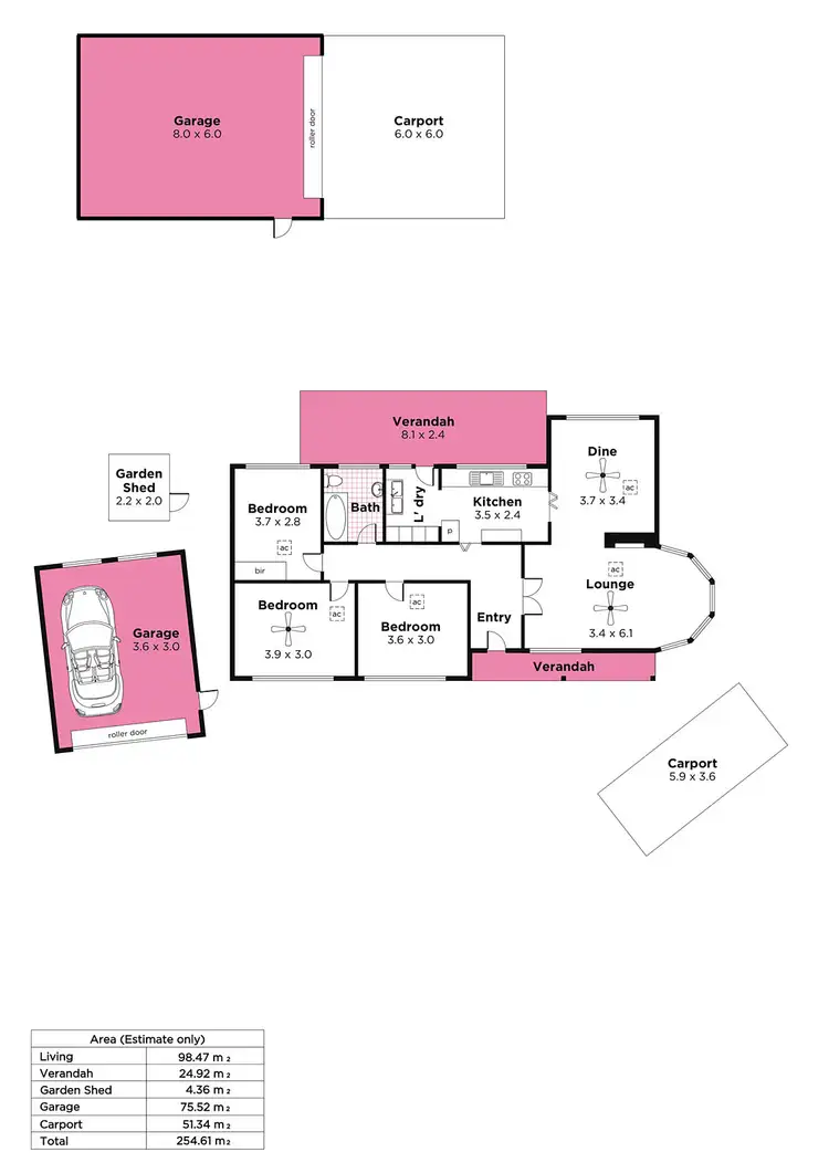 Floorplan of Homely house listing, 2 Elliott Avenue, Belair SA 5052