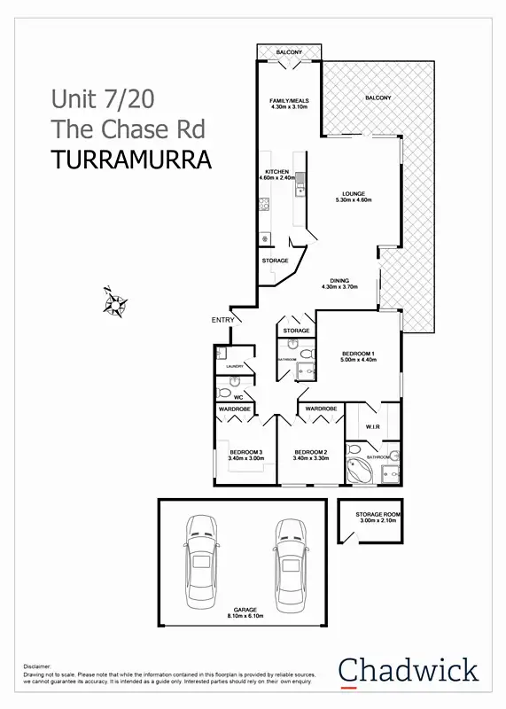 Floorplan of Homely apartment listing, 7/20 The Chase Road, Turramurra NSW 2074