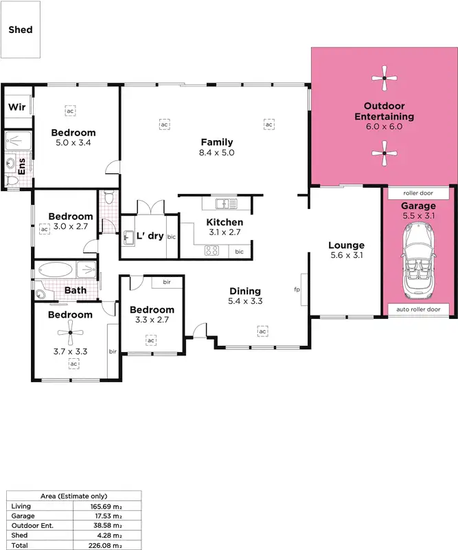 Floorplan of Homely house listing, 11 Park Valley Drive, Highbury SA 5089