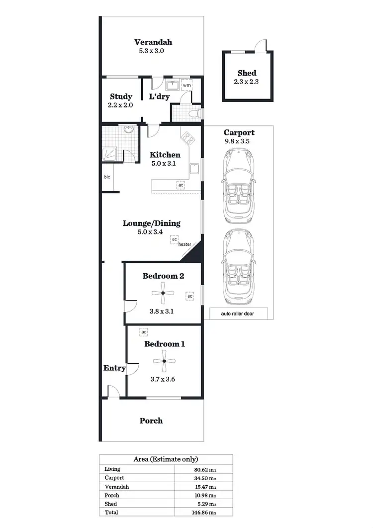 Floorplan of Homely house listing, 33 Wood Street, Kurralta Park SA 5037