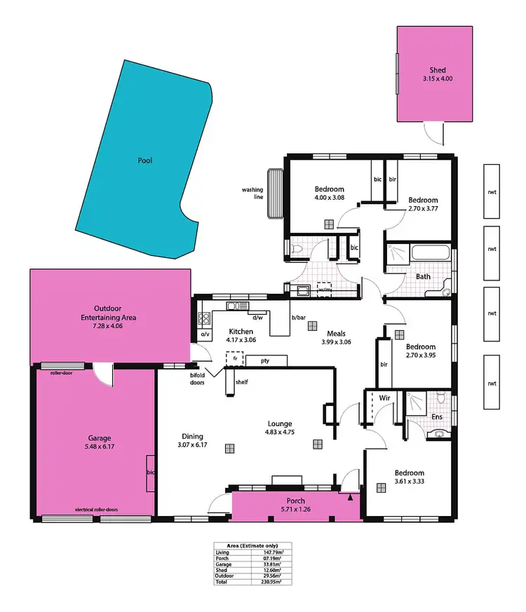 Floorplan of Homely house listing, 6 Stanford Crescent, Fulham Gardens SA 5024