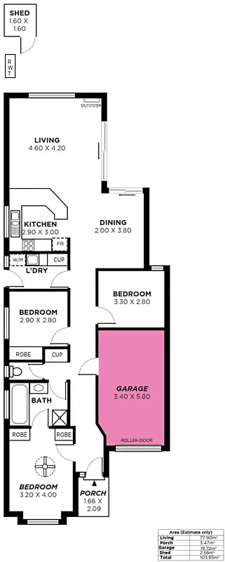 Floorplan of Homely house listing, 18 Syme Avenue, Seacombe Gardens SA 5047