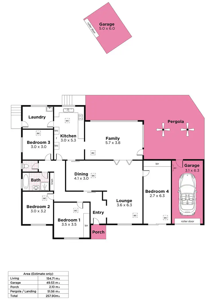 Floorplan of Homely house listing, 3 Longview Road, Windsor Gardens SA 5087