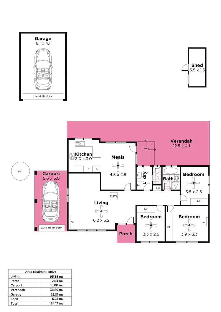 Floorplan of Homely house listing, 23 Rees Street, Sheidow Park SA 5158