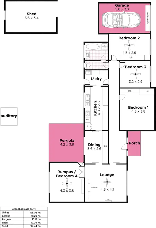 Floorplan of Homely house listing, 64 Collingrove Avenue, Broadview SA 5083