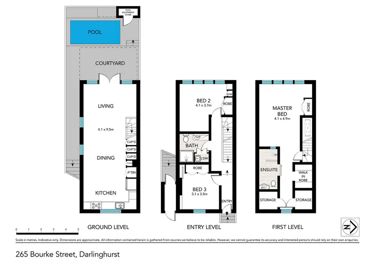 Floorplan of Homely terrace listing, 265 Bourke Street, Darlinghurst NSW 2010