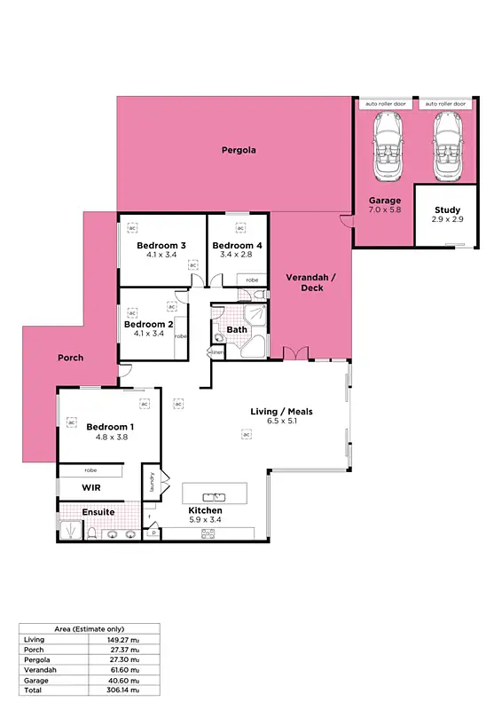 Floorplan of Homely house listing, 49 Neath Avenue, Dover Gardens SA 5048