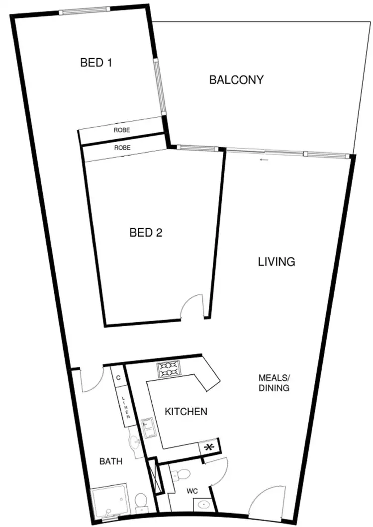 Floorplan of Homely unit listing, 66/68 Hardwick Crescent, Holt ACT 2615