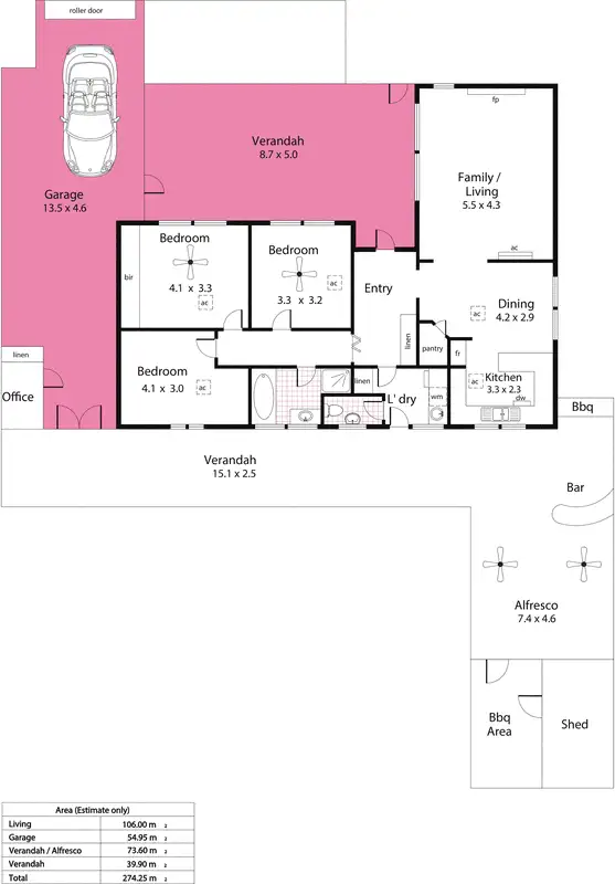 Floorplan of Homely house listing, 3 Armbuster Street, Hope Valley SA 5090