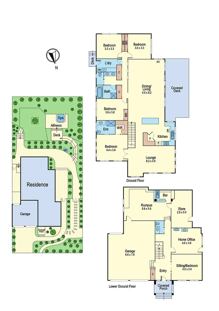 Floorplan of Homely house listing, 13 Jacaranda Drive, Diamond Creek VIC 3089