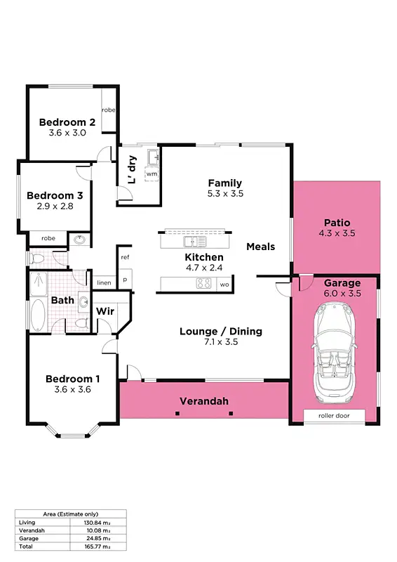 Floorplan of Homely house listing, 1a Birnie Avenue, Kensington Park SA 5068