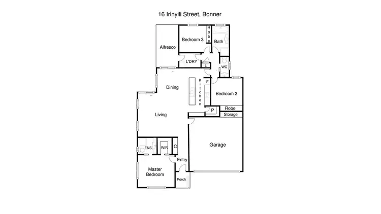 Floorplan of Homely house listing, 16 Irinyili Street, Bonner ACT 2914