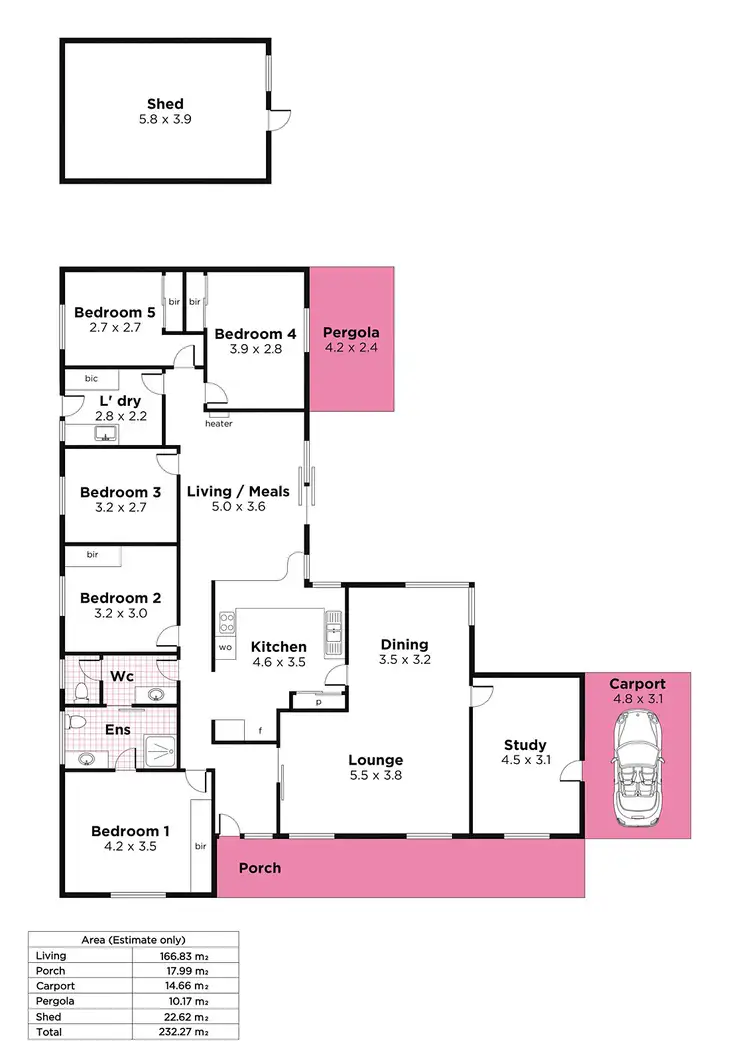 Floorplan of Homely house listing, 7 Rankeys Hill Road, Hawthorndene SA 5051