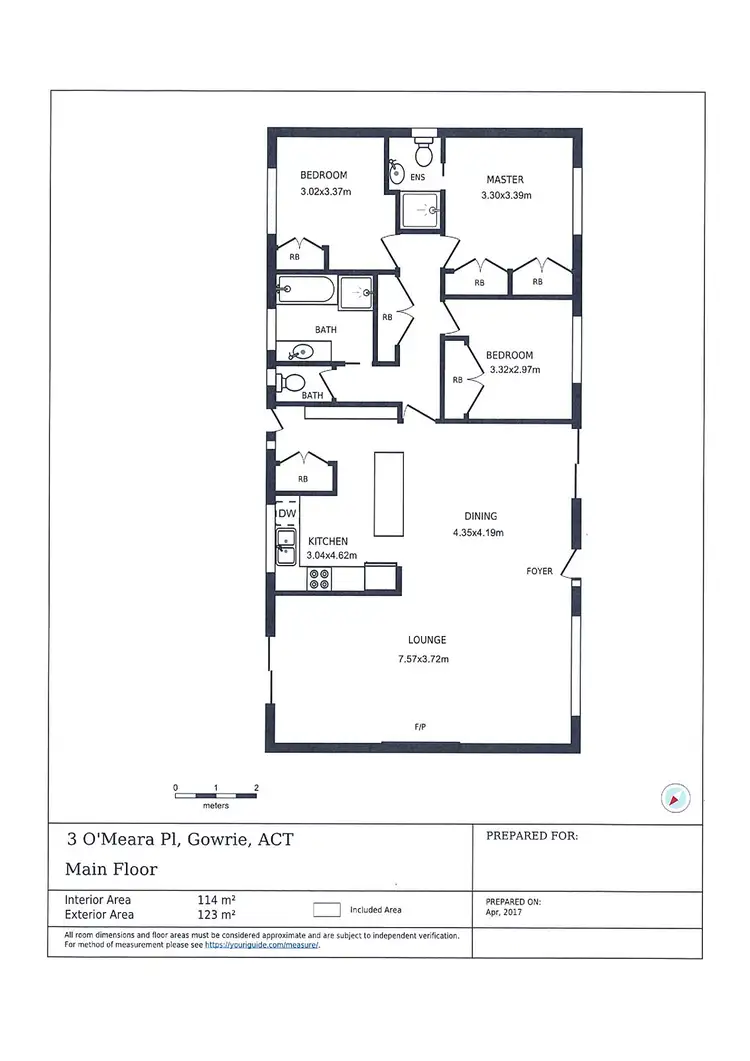 Floorplan of Homely house listing, 3 O'Meara Place, Gowrie ACT 2904