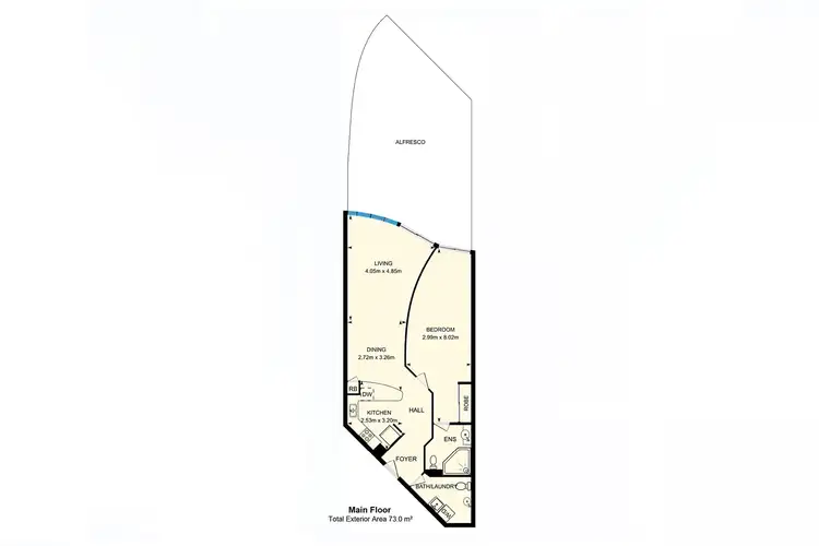 Floorplan of Homely unit listing, 104/86-88 Northbourne Avenue, Braddon ACT 2612