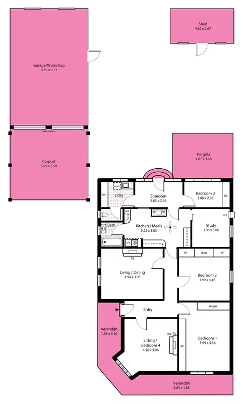 Floorplan of Homely house listing, 8 Union Street, Dulwich SA 5065