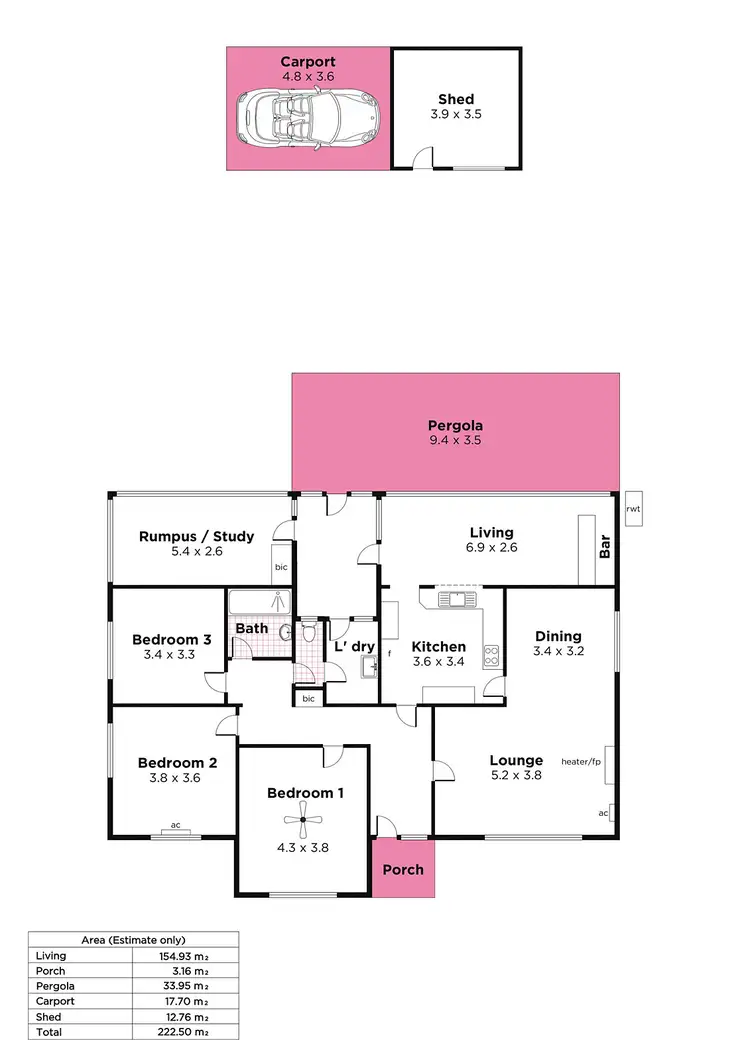 Floorplan of Homely house listing, 10 Frederick Street, Glengowrie SA 5044