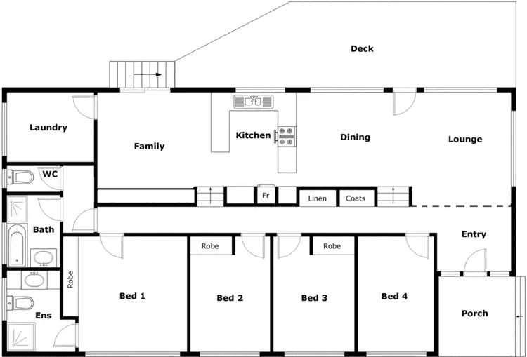 Floorplan of Homely house listing, 4 Beeston Street, Macgregor ACT 2615