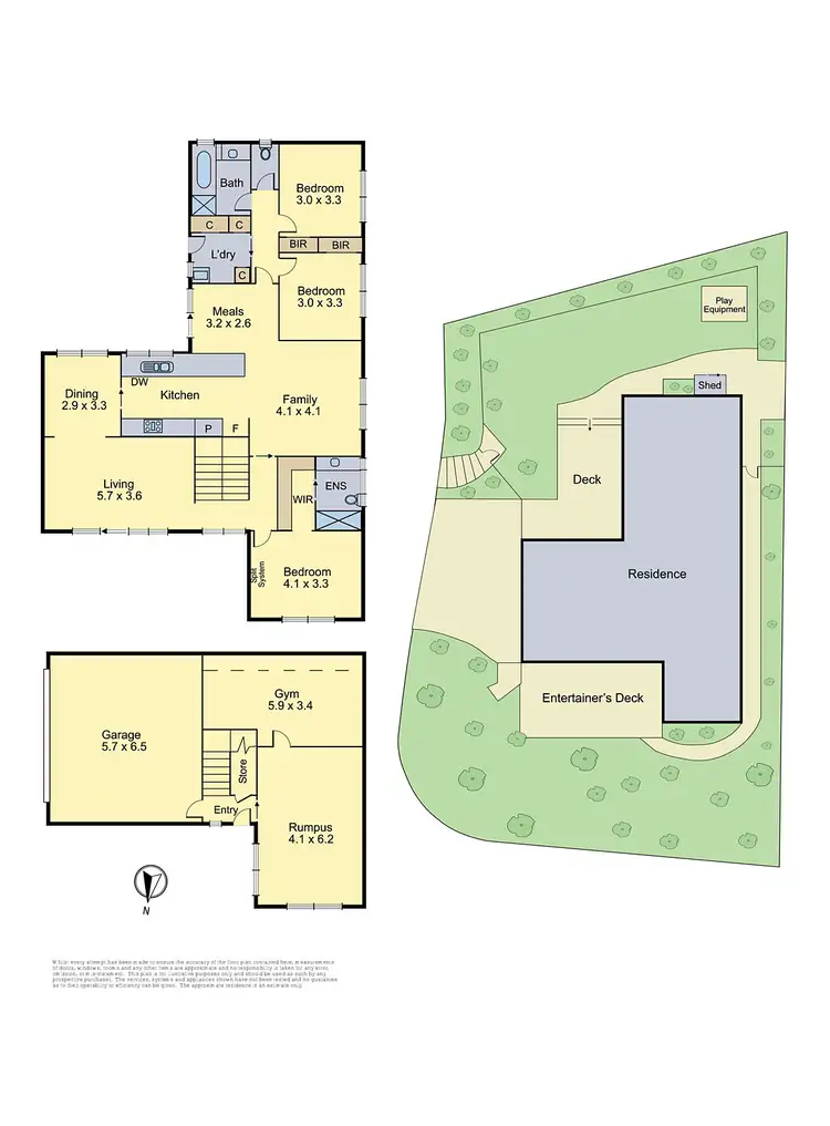 Floorplan of Homely house listing, 34 Crana Grove, Greensborough VIC 3088