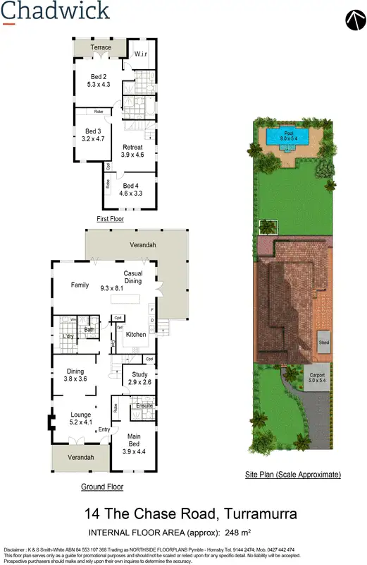 Floorplan of Homely house listing, 14 The Chase Road, Turramurra NSW 2074