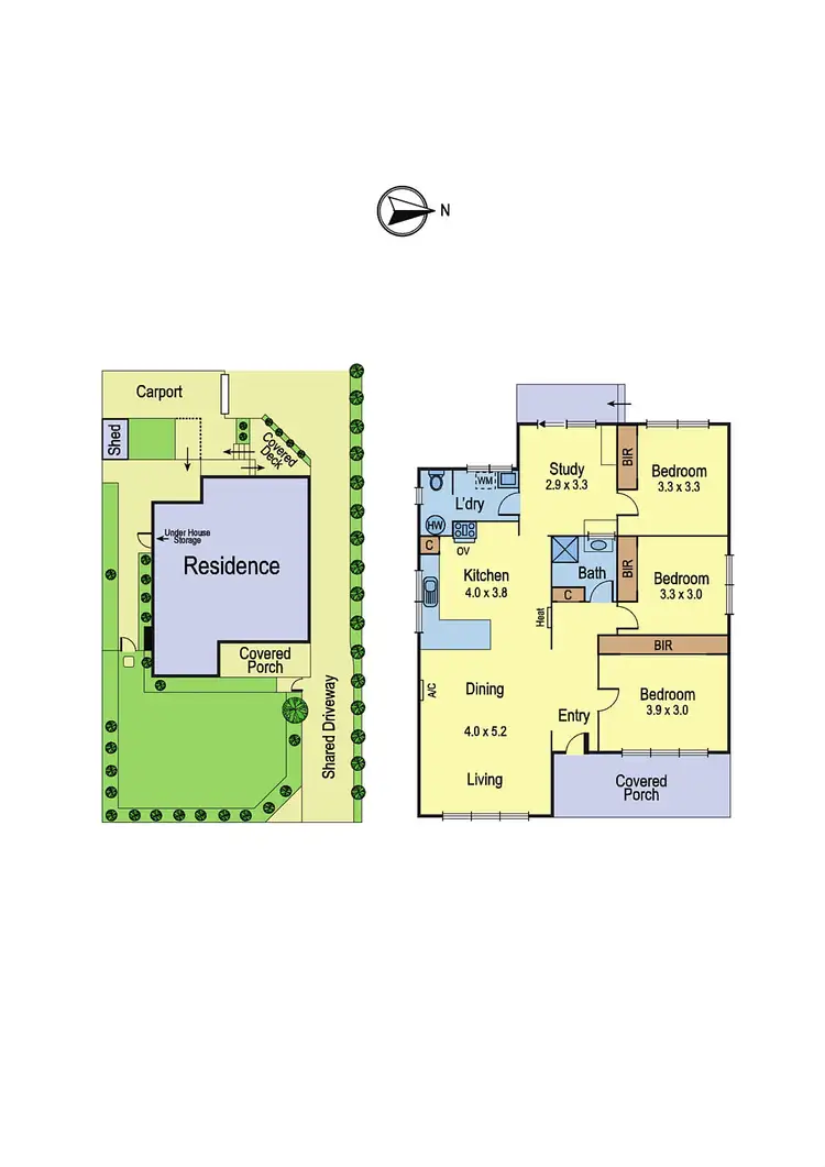 Floorplan of Homely unit listing, 1/177 Henry Street, Greensborough VIC 3088