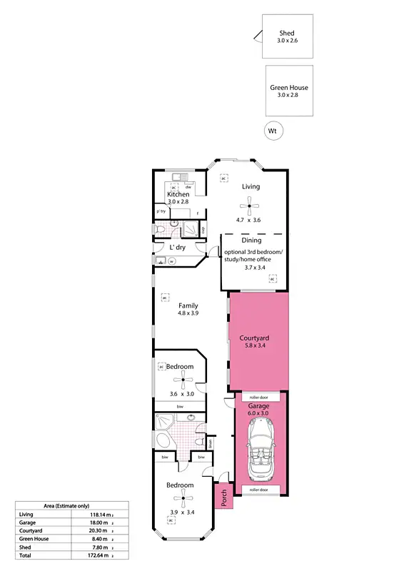 Floorplan of Homely house listing, 9 Newcastle Street, Heathpool SA 5068