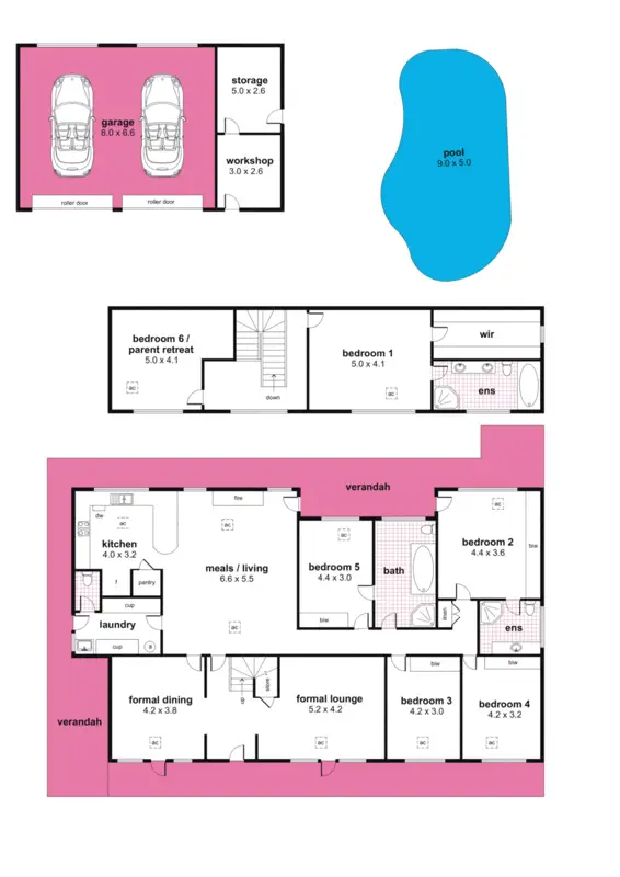 Floorplan of Homely house listing, 44 Rokewood Avenue, Belair SA 5052